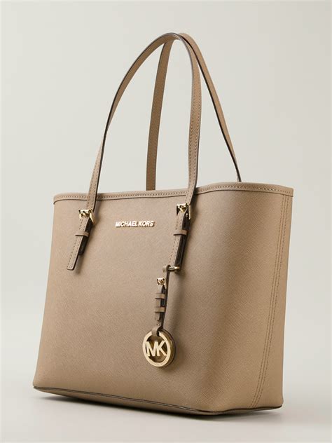 michael kors jet set embellished leather tote|michael kors designer tote jetset.